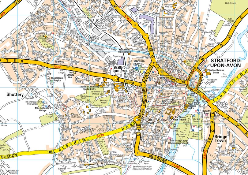 Aper&ccedil;u du contenu 3_Stratford-Upon-Avon A-Z Pocket Street Map