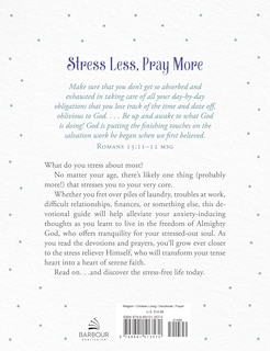 Couverture arri&egrave;re_Stress Less, Pray More Large Print