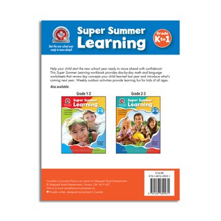 Couverture arrière_Summer Learning Workbook Grade K to 1