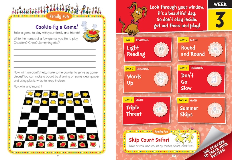 Sample content_Summer with Seuss Workbook: Grades 1-2