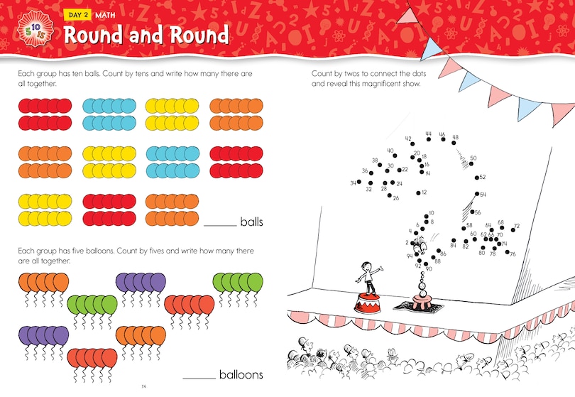 Sample content 4_Summer with Seuss Workbook: Grades 1-2