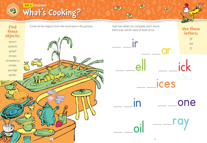 Sample content 5_Summer with Seuss Workbook: Grades 1-2