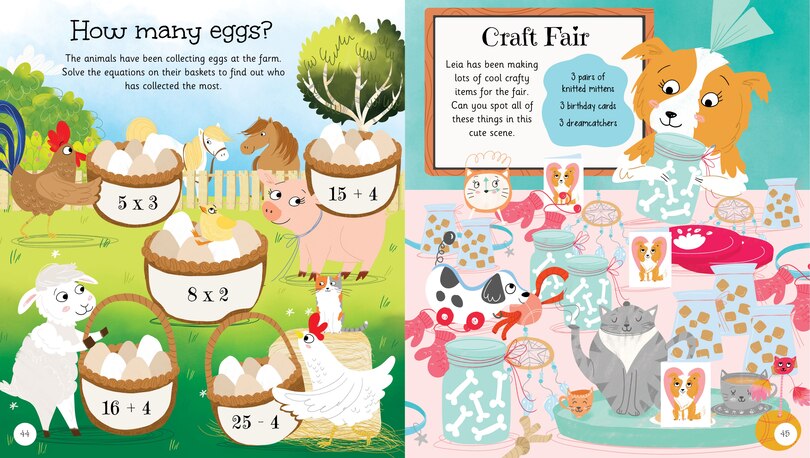 Aper&ccedil;u du contenu_Super-cute Baby Animals Activity Book