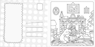 Sample content 5_Super Cuties: A Cozy Christmas Coloring Book