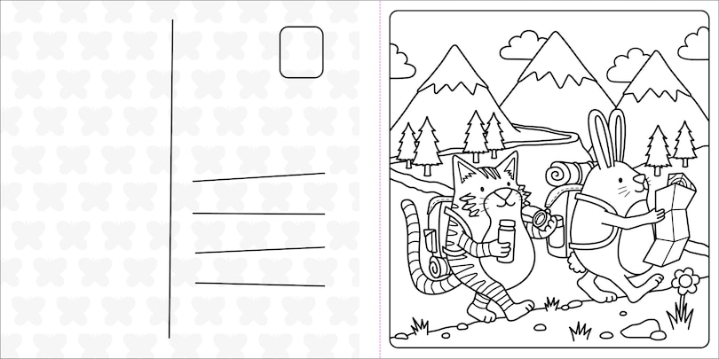 Sample content_Super Cuties A Cozy Fall Coloring Book