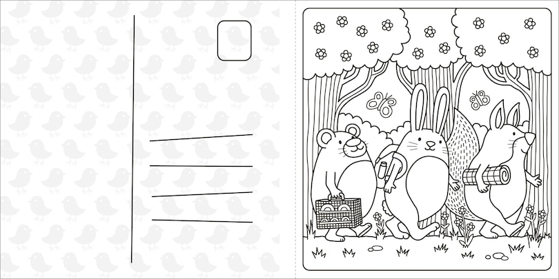 Aper&ccedil;u du contenu_Super Cuties: A Cozy Springtime Coloring Book