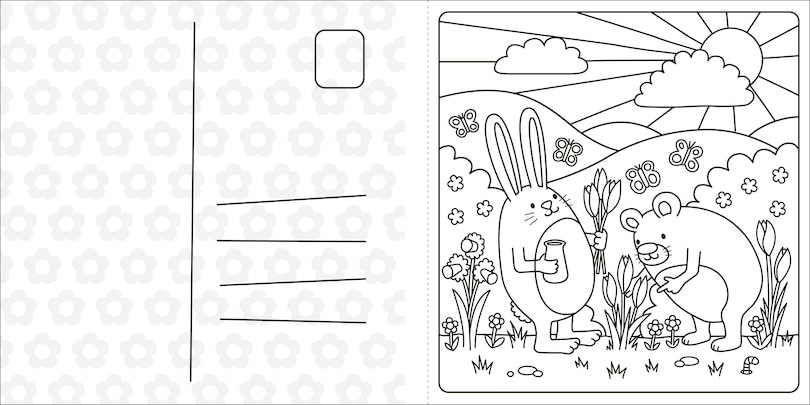 Aper&ccedil;u du contenu 2_Super Cuties: A Cozy Springtime Coloring Book