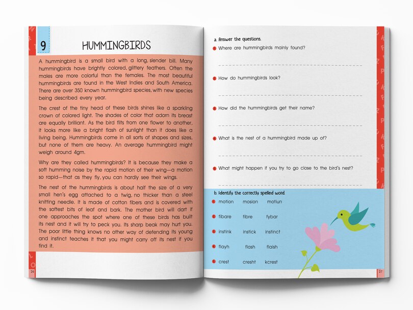 Aper&ccedil;u du contenu_Super Fun Reading Comprehension - Activity Workbook For Children - Level 2