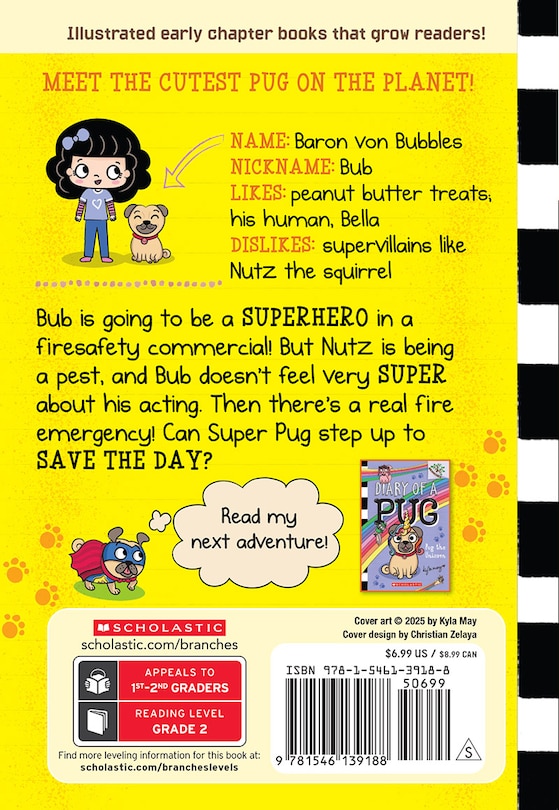 Back cover_Super Pug: A Branches Book (Diary of a Pug #13)