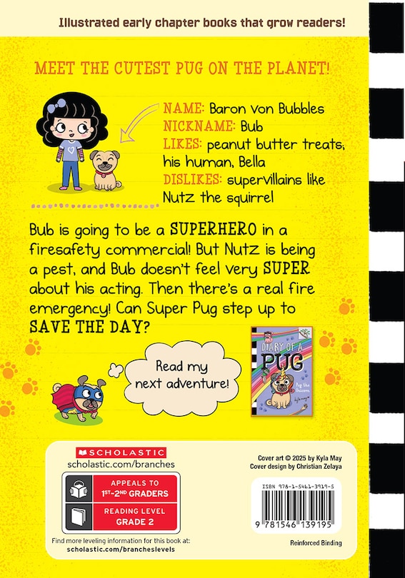 Back cover_Super Pug: A Branches Book (Diary of a Pug #13)