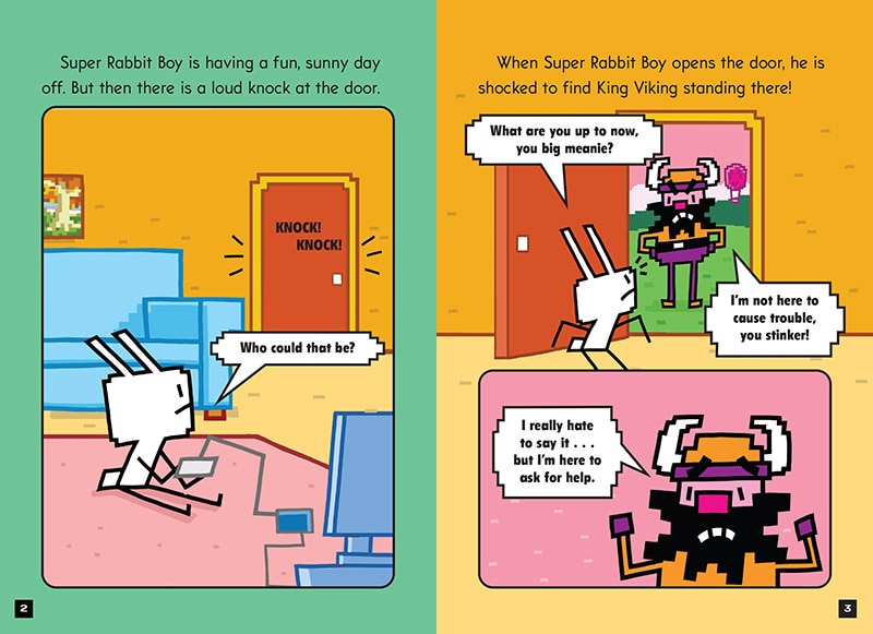 Sample content_Super Rabbit Boy vs. the Gigabot!: A Branches Book (Press Start! #16)