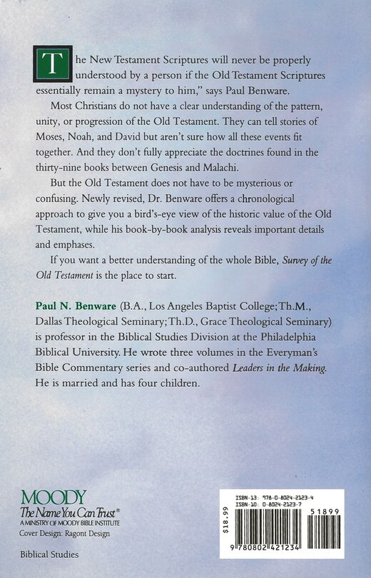 Couverture arrière_Survey of the Old Testament- Everyman's Bible Commentary