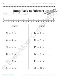 Sample content 3_Take It to Your Seat: Math Centers, Grade 1 Teacher Resource