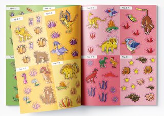 Aper&ccedil;u du contenu_Team Dino Sticker Coloring Book For Kids