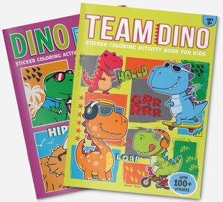 Aper&ccedil;u du contenu 3_Team Dino Sticker Coloring Book For Kids