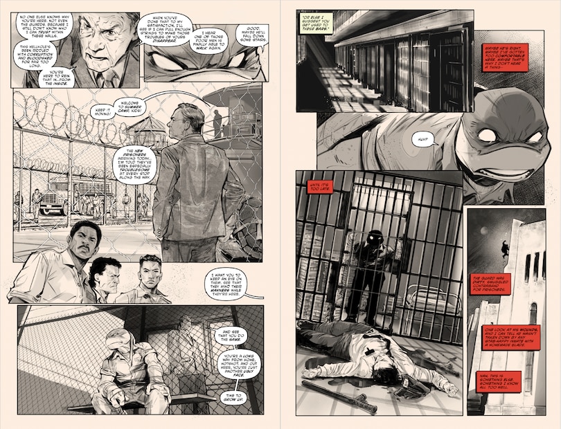 Aperçu du contenu_Teenage Mutant Ninja Turtles, Vol. 1: Return to New York—Inked Deluxe Edition