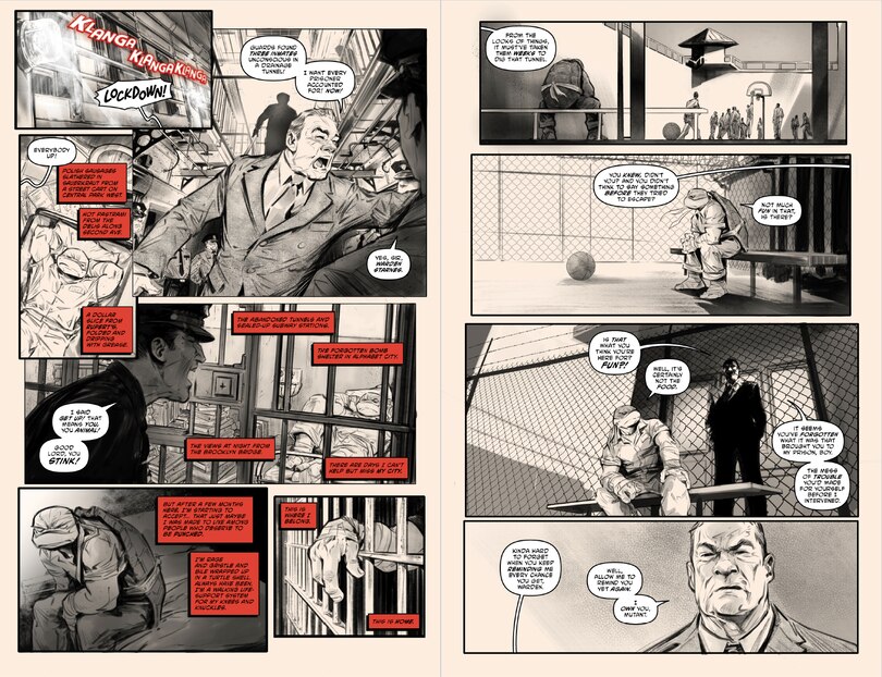 Aperçu du contenu 2_Teenage Mutant Ninja Turtles, Vol. 1: Return to New York—Inked Deluxe Edition