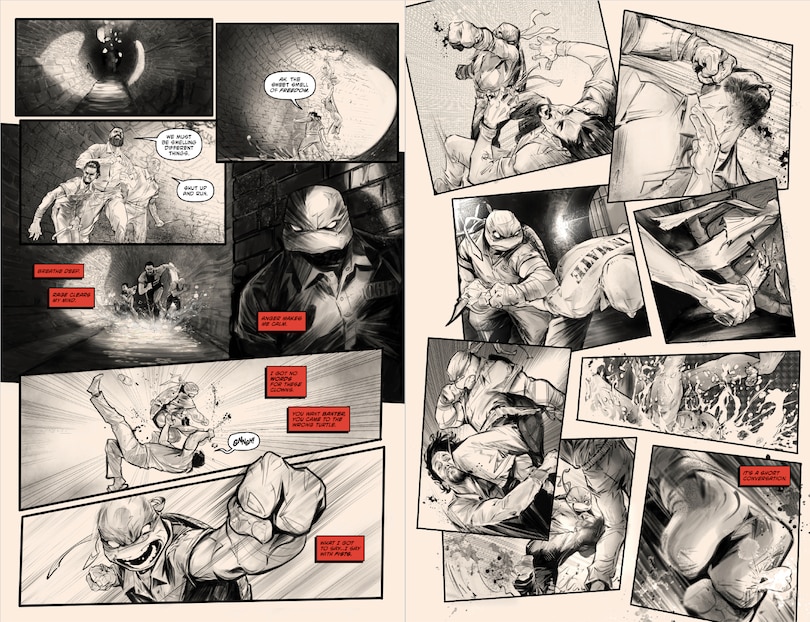 Aperçu du contenu 4_Teenage Mutant Ninja Turtles, Vol. 1: Return to New York—Inked Deluxe Edition