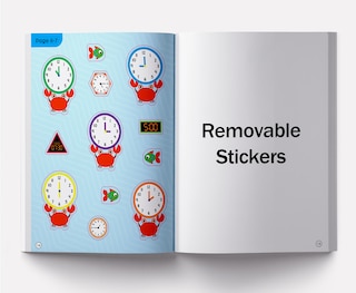 Aper&ccedil;u du contenu 3_Tell the Time Sticker Activity Book: Fun Activity Book for Children, 100 + Stickers