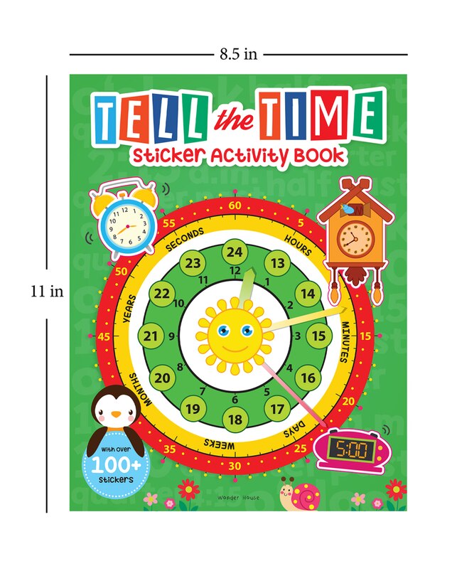 Aper&ccedil;u du contenu 5_Tell the Time Sticker Activity Book: Fun Activity Book for Children, 100 + Stickers