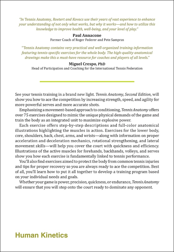 Back cover_Tennis Anatomy