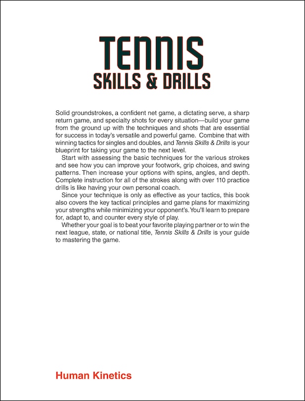 Back cover_Tennis Skills & Drills