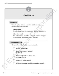Sample content 3_Text-Based Writing, Grade 2 Teacher Resource