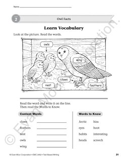 Sample content 4_Text-Based Writing, Grade 2 Teacher Resource