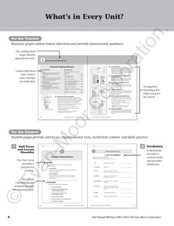 Sample content_Text-Based Writing, Grade 4 Teacher Resource