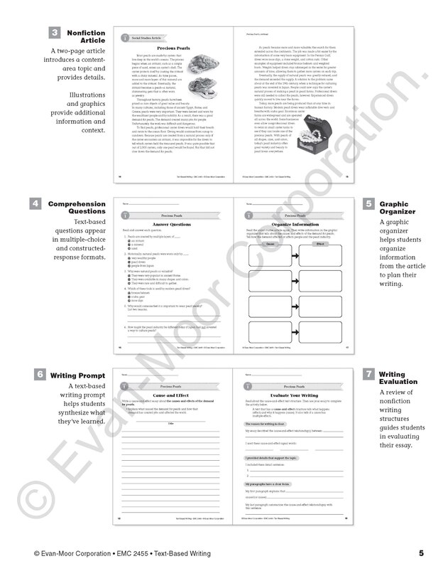 Aperçu du contenu 2_Text-Based Writing, Grade 5 Teacher Resource