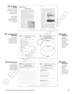 Aperçu du contenu 2_Text-Based Writing, Grade 6 Teacher Resource