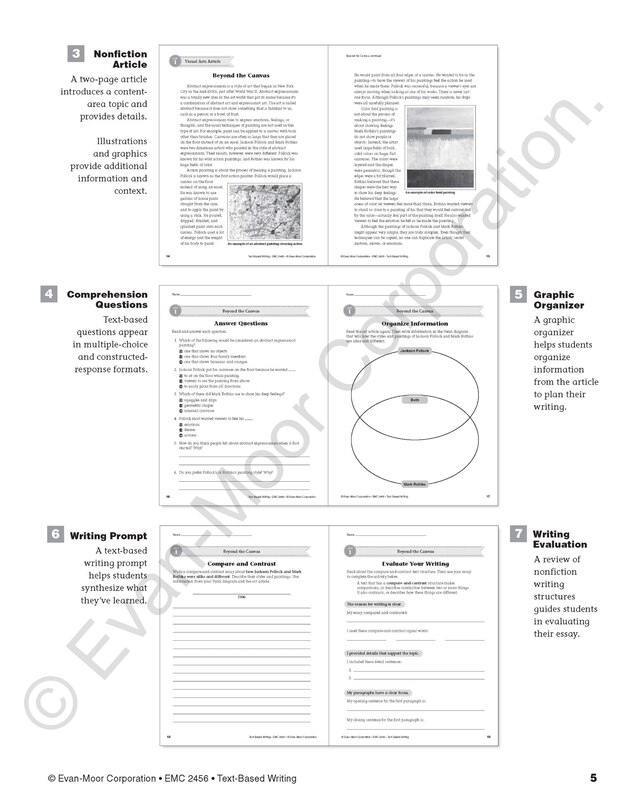 Aperçu du contenu 2_Text-Based Writing, Grade 6 Teacher Resource