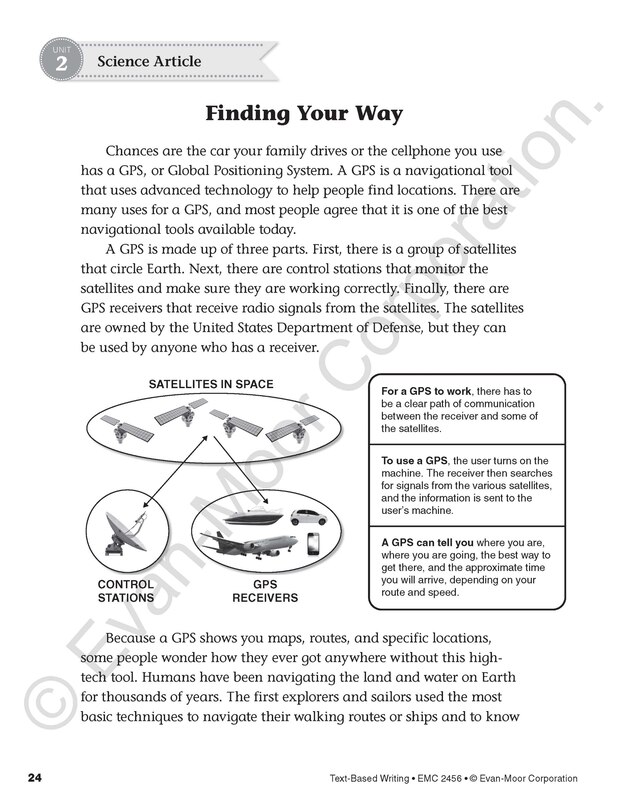 Aperçu du contenu 4_Text-Based Writing, Grade 6 Teacher Resource