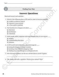 Aperçu du contenu 5_Text-Based Writing, Grade 6 Teacher Resource