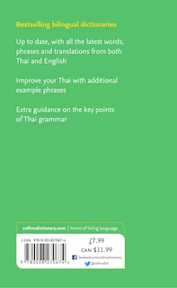 Couverture arri&egrave;re_Thai Essential Dictionary