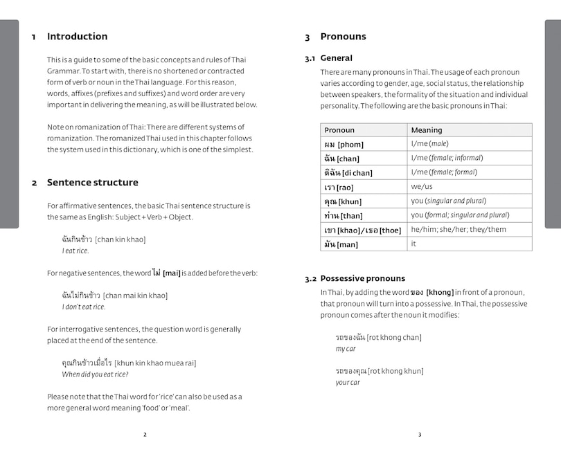 Aper&ccedil;u du contenu 2_Thai Essential Dictionary