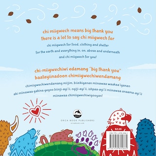 Back cover_thankful / miigwechiwendam