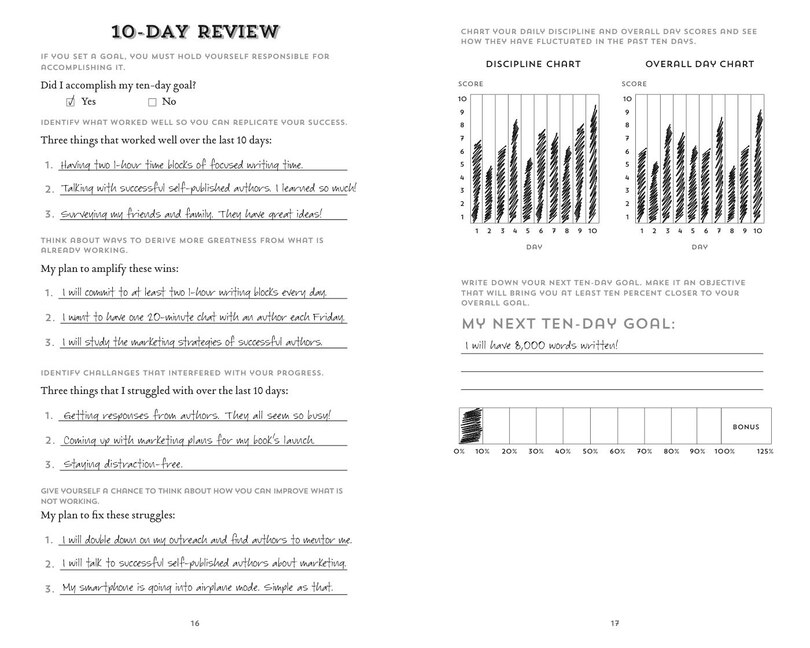 Sample content 3_The 100-day Goal Journal