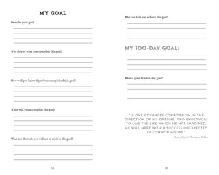 Sample content 4_The 100-day Goal Journal