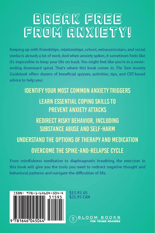 Back cover_The 101 Ways to Conquer Teen Anxiety