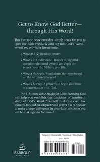 Back cover_The 5-Minute Bible Study for Men: Pursuing God