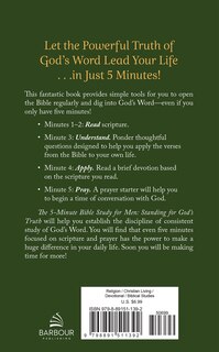 Back cover_The 5-Minute Bible Study for Men: Standing for God's Truth