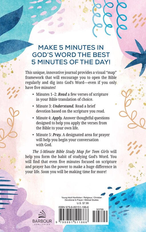Back cover_The 5-Minute Bible Study Map for Teen Girls
