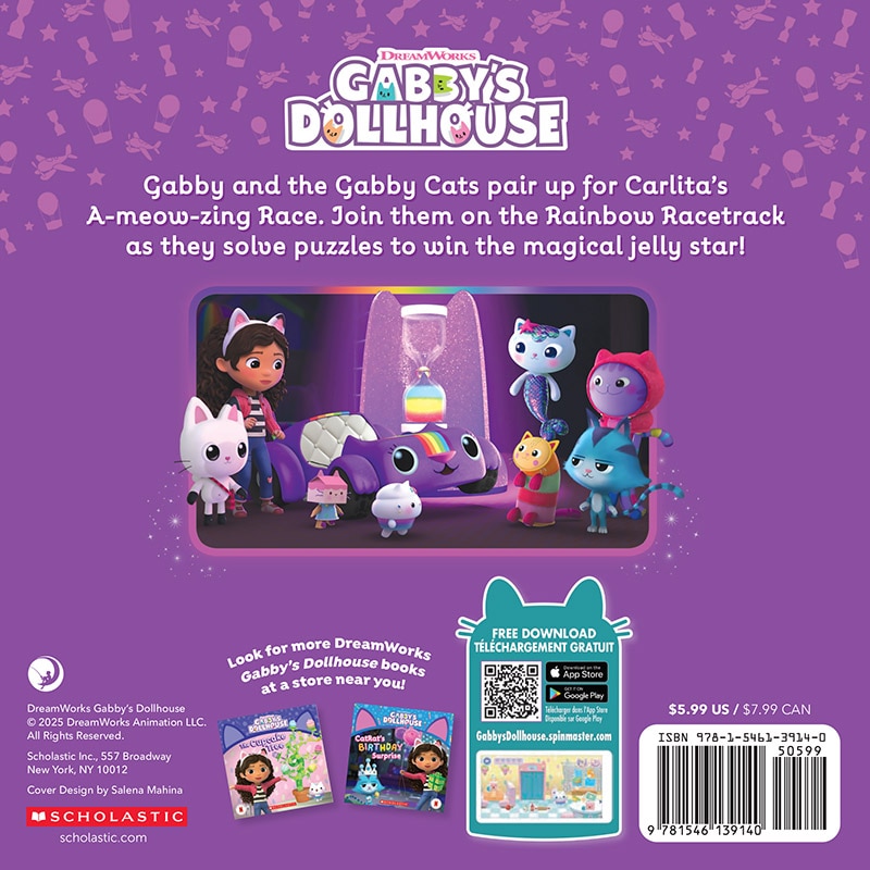 Couverture arrière_The A-meow-zing Race (Gabby's Dollhouse 8 x 8 #11)