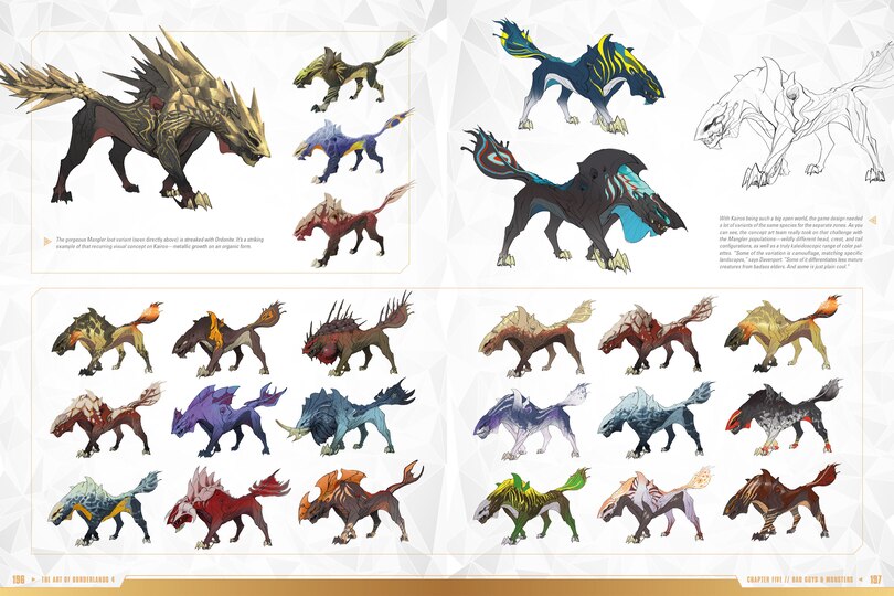 Sample content_The Art of Borderlands 4