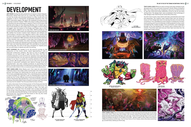 Sample content_The Art of Rise of The Teenage Mutant Ninja Turtles