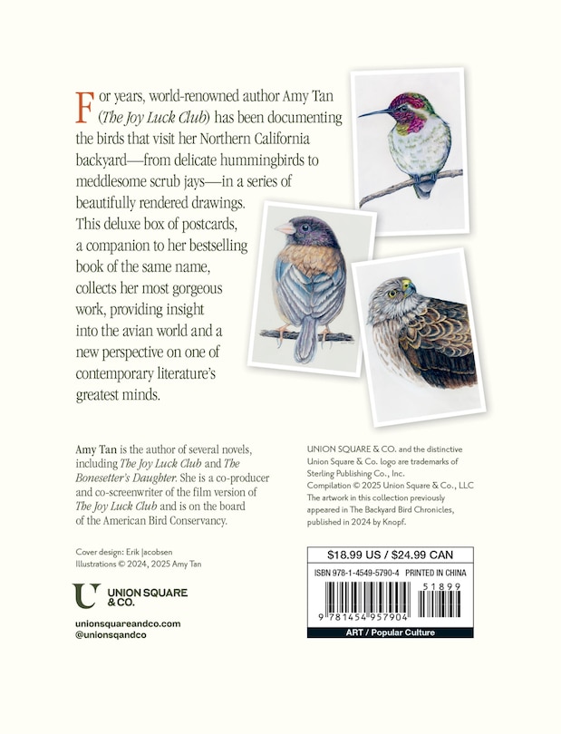 Back cover_The Backyard Bird Chronicles: 50 Postcards