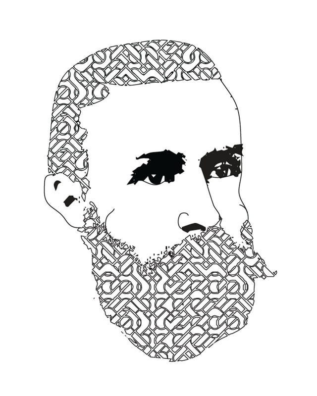 Sample content_The Beard Coloring Book