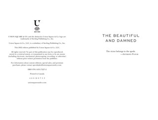 Sample content_The Beautiful and Damned