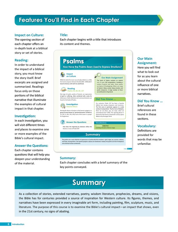 Aper&ccedil;u du contenu_The Bible's Influence on Western Civilization